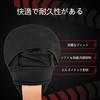 FIVING Punching Mitts, Boxing Punching Gloves, Mitts for Training, Karate, and MMA, Exercise, Ambidextrous, Set of 2 (Black)