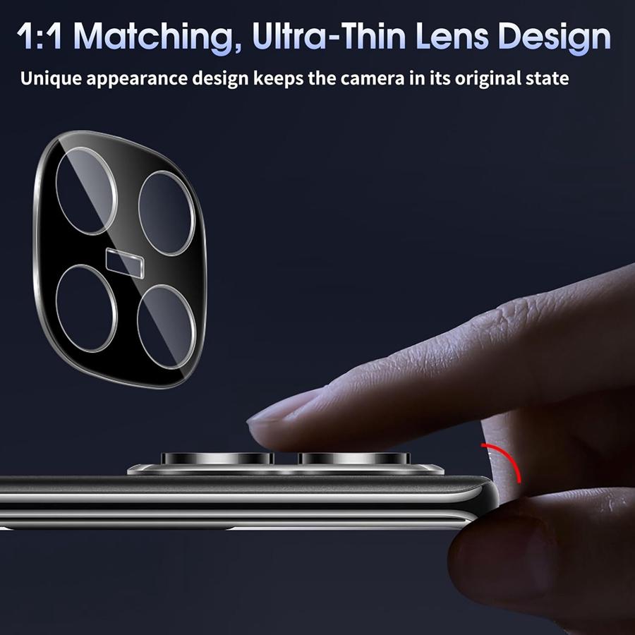 2 db Valódi Fekete Edzett Üveg Kamera Fólia Xiaomi Redmi Note 15 4G 5G Note 15 Pro 5G/ Note 15Pro+ 5G Plus-hoz Üveg Kamera Lencse Védő Lencse Fólia