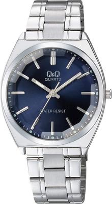 [Q&Q] Watch Analog Waterproof Metal Band QB78-212 Men's Navy