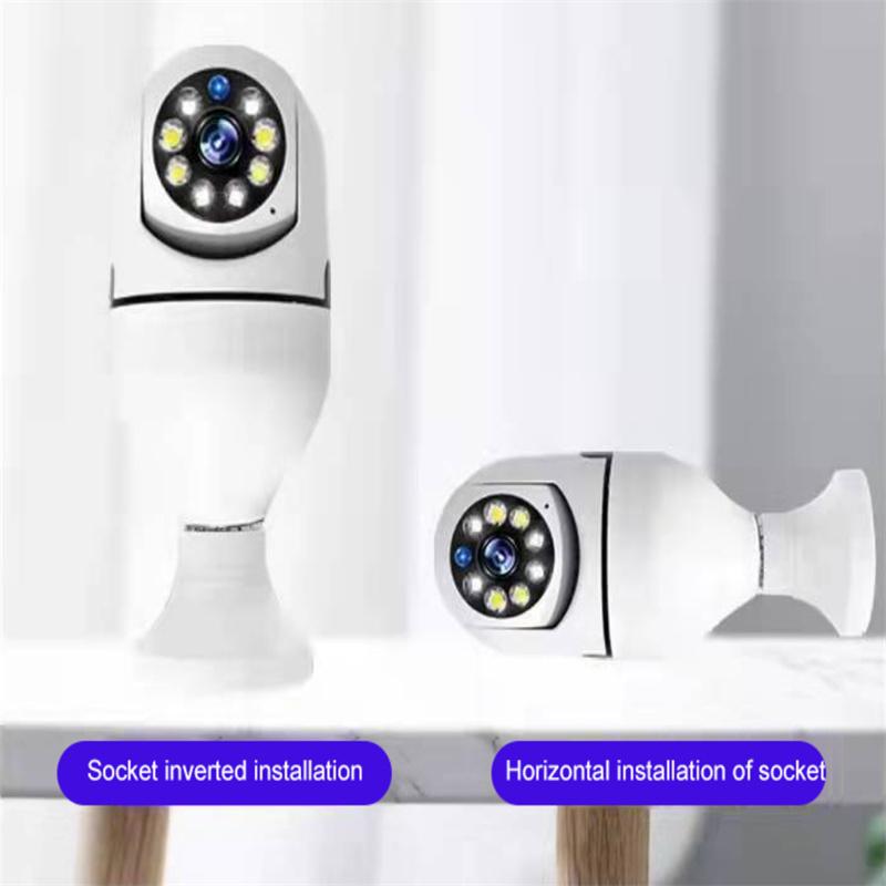 Buy 1080P E27 Bulb Camera Automatic Motion Tracking Two-way Talk Night ...