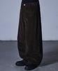 Seukeulaeteulpigsel Corduroy Front Pocket Curved Pants [Brown]