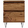 Vidaxl Szafka Nocna, Stare Drewno, 40X35X50Cm, Materiał Drewnopochodny
