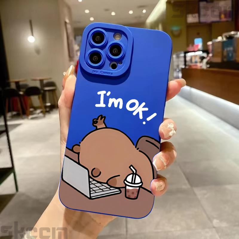 Funda de Teléfono con Estampado de Capibara de Dibujos Animados Para Samsung Galaxy S25 S24 S23 Ultra S22 S21 Plus S20 FE A55 A54 A35 A15 Funda Protectora Antigolpes