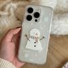Winter Chrismas Snow Snowfale Snowman Phone Case For iPhone 17AIR 16 15 14 13 12 11 Pro MAX 16E XR XSMAX 78 Plus Y2K Matte Cover