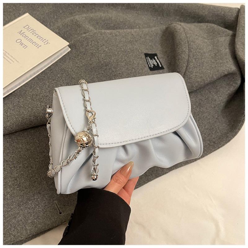Premium Texture Beautiful Messenger Bag New Design Soft Leather Summer Popular Pleated Cloud Bag Shoulder Bag