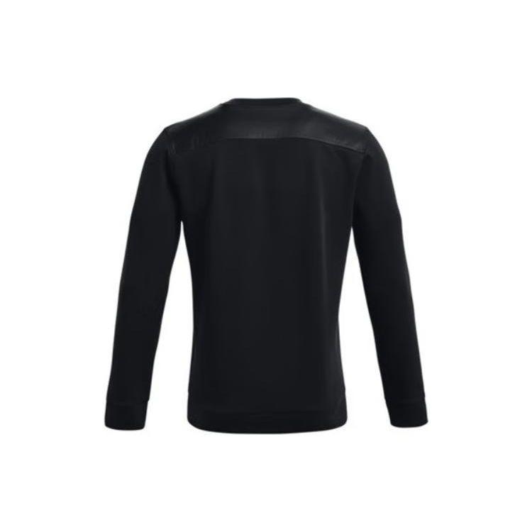 Under Armour Embroidered Logo Crewneck Sweatshirt Men Tops Black 1366222-001