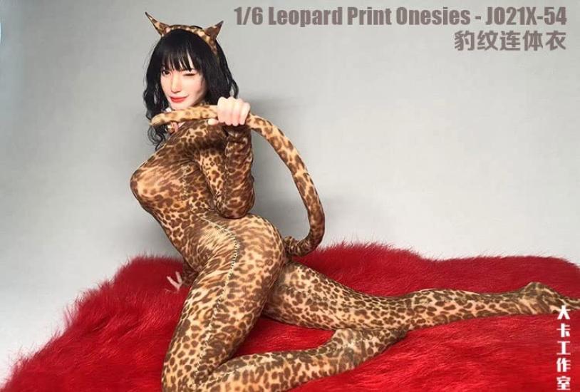 [TOYBARJAPAN] 16 Scale Figure AccessoriesJOA JO21X-54 Women's Sexy Cat Beauty Leopard Print Bodysuit Set (Body, Head, and Shoes Not Included)