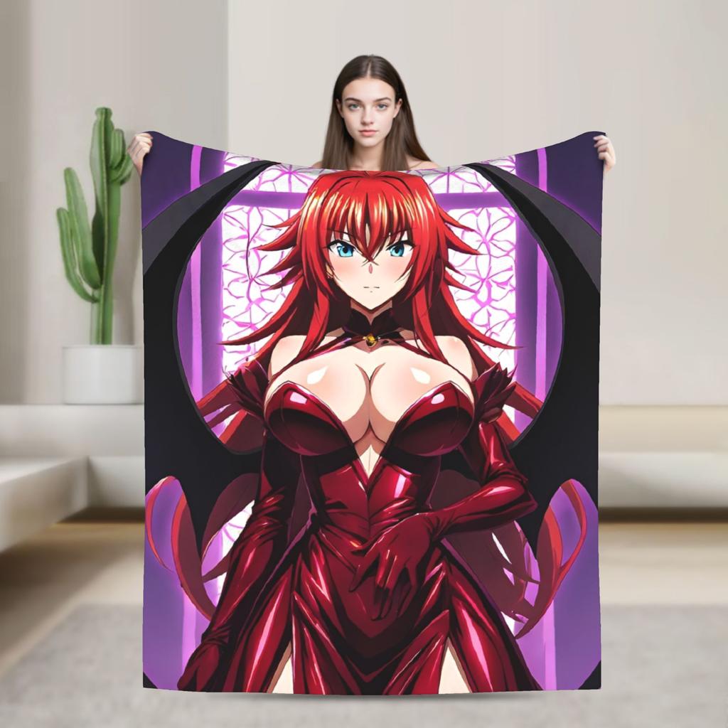 High School DxD Anime Blanket Quality Warm  Bedding Throws Autumn Travel Office Couch Chair Pattern Bedspread