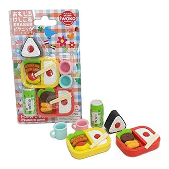 Blister Pack Fun Erasers Picnic