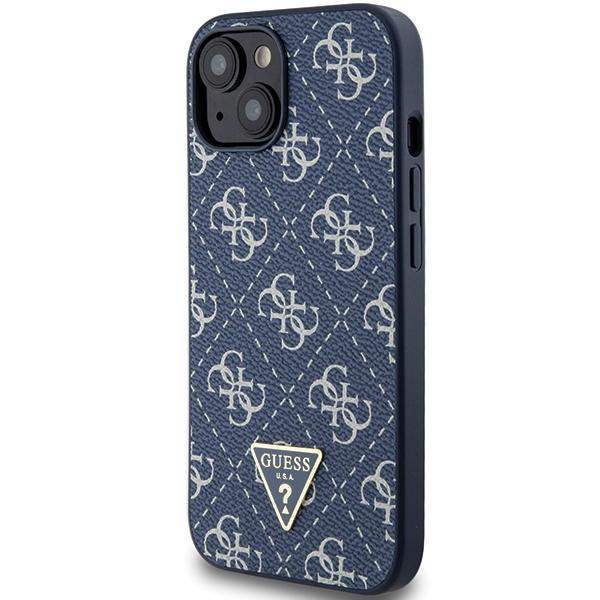 Guess Guhcp15Mpg4Gpb Iphone 15 Plus / 14 Plus 6.7 Niebieski/Blue Hardcase 4G Triangle Metal Logo