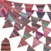 Triangle Colored Flag String Canopy Bed For Tent Camping Colored Flag Fabric Flag 10m 15m 5m Colorful Triangle