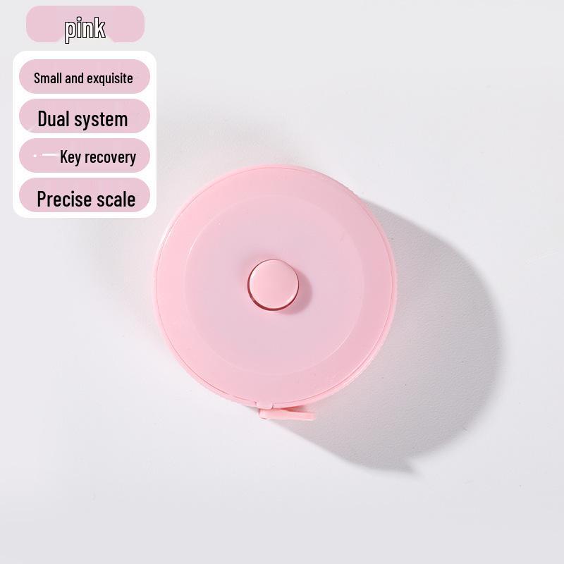 

Nordic Style Mini Leather Tape Measure - Portable, Cute, Small Ruler for Waist Measurement and Three Circumferences. 1.5m Mini Tape Measure