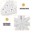 4Pcs Christmas Paper Star Lanterns Nine Pointed Hanging Paper Lamp Shade Foldable 13.76x5.11 Inch Holiday Party Wedding Decor