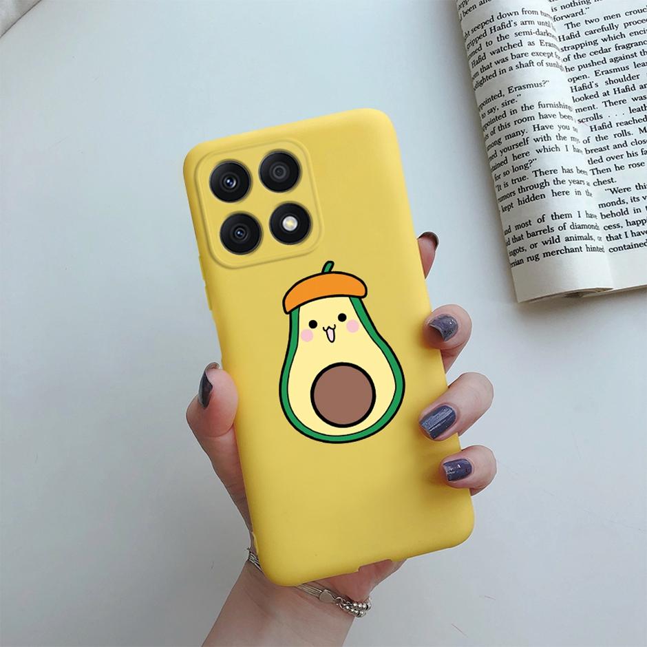 Fundas For Honor X8A 2023 Case Soft Silicone Cute Heart Back Cover Phone Cases for Huawei Honor X8a Case HonorX8A Coque Bumper