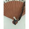 Used LOEWE Anagram Fan, Wooden with Leather Strap, Rare