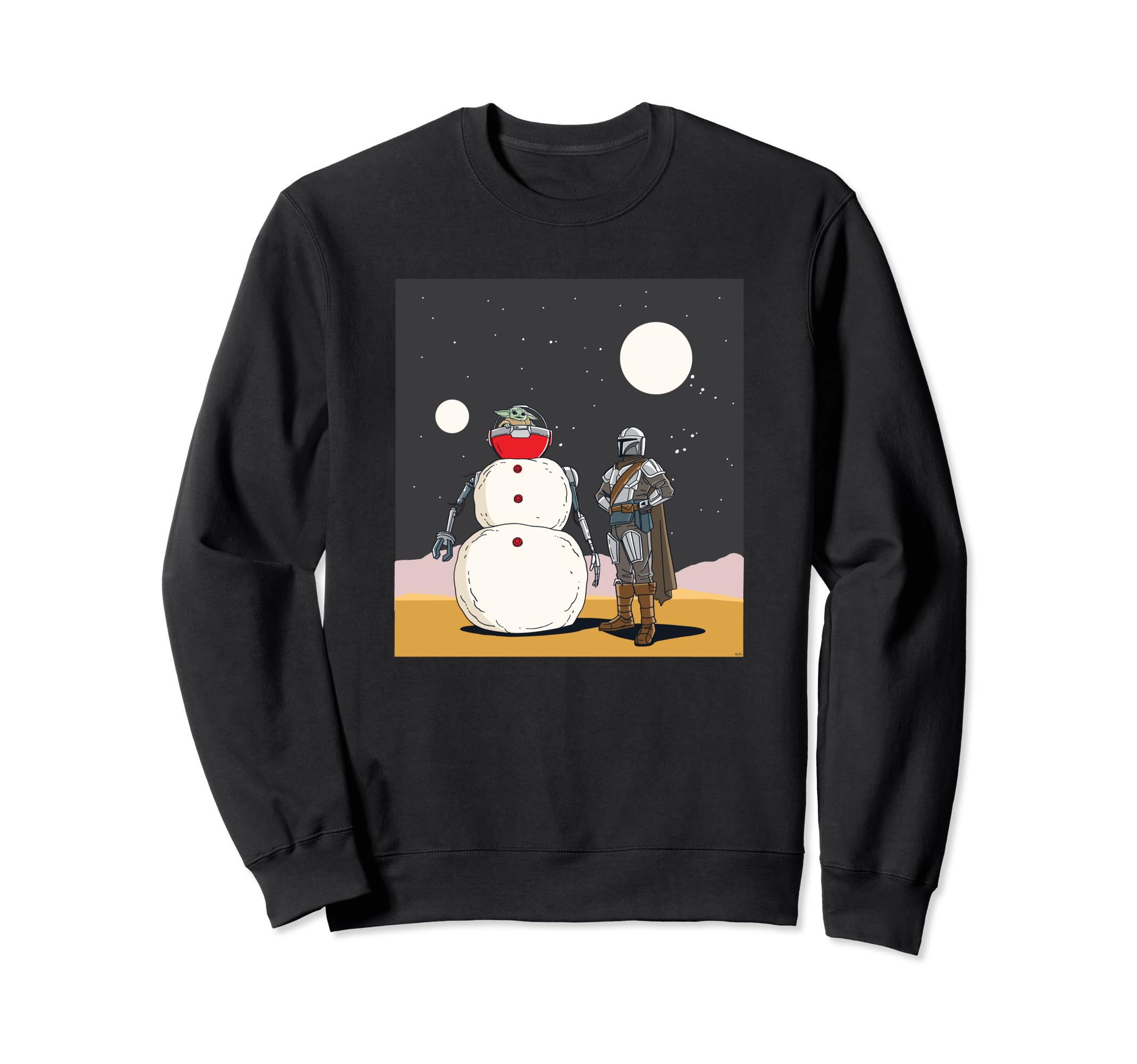 

Star Wars The Mandalorian and Grogu Christmas Holiday Snowman Sweatshirt