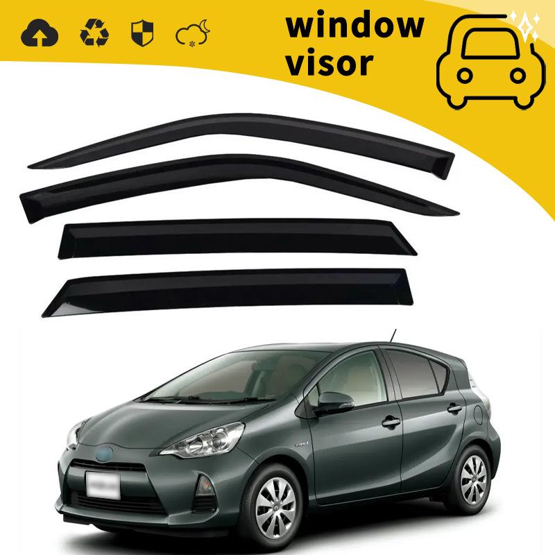 2014 Toyota AQUA Hybrid Door Rain Guards & Window Deflectors