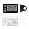 Electric Bike LCD Display Meter Waterproof Electric Scooters Panel Screen for Mountain Electric Bike Part