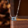 S925 Sterling Silver Necklace with Amethyst, Citrine, Peridot, Topaz, and Garnet Gemstones
