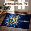 Custom Rug Warrington Wolves FC Pattern Print Name Text Soft Non‑Slip Floor Carpet for Home Indoor Decoration