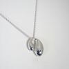 [Used] TIFFANY 925 Double Teardrop Pendant/j113-1