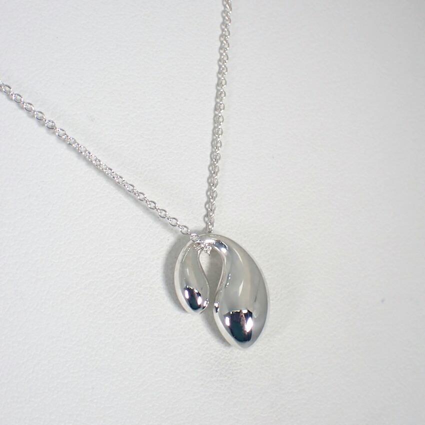 [Used] TIFFANY 925 Double Teardrop Pendant/j113-1