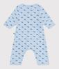 Bodyjama A0CIQ Light 12 Months 74cm [Petit Bateau] Blue/Blue