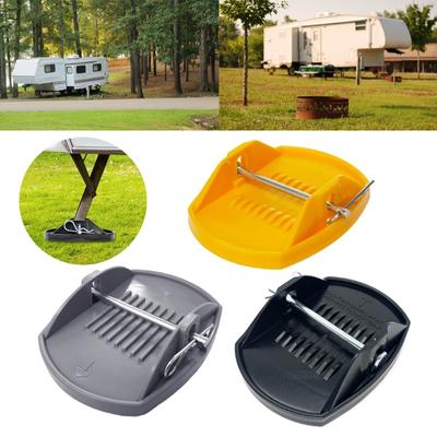 4Pcs Leg Stabiliser Pads with Pins for Uneven Terrain Heavy Duty Enhanced Stability Secure Ground Placement