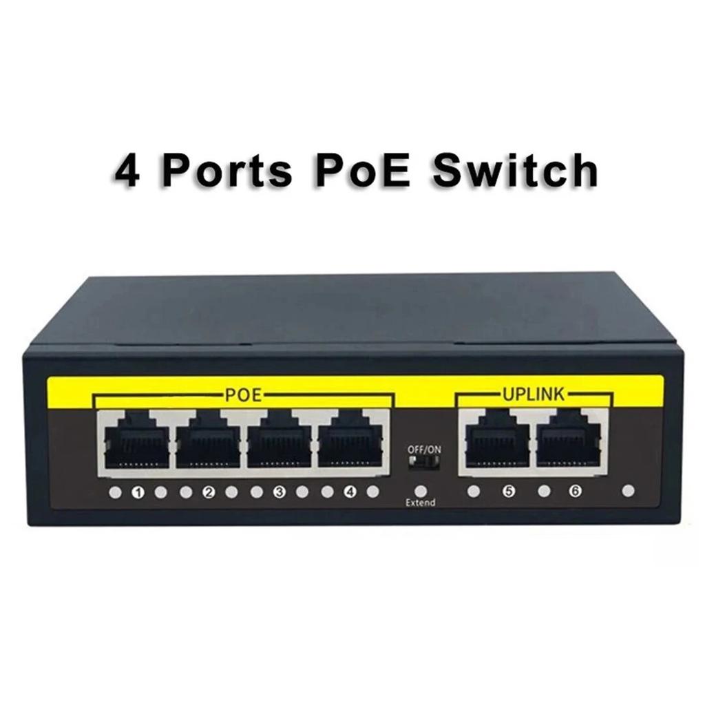 48V POE Switch 100Mbps Switch Ethernet With 4 Port Wifi Smart IP Switch RJ45 Injector Switcher for IP Camera CCTV