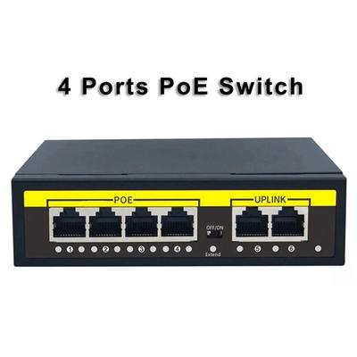 48V POE Switch 100Mbps Switch Ethernet With 4 Port Wifi Smart IP Switch RJ45 Injector Switcher for IP Camera CCTV