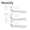 Musiclily Pro Alnico 5 Staggered Single Coil Pickups and for Strat Electric Cream ST-50S (Neck, Middle, Bridge) Guitars,