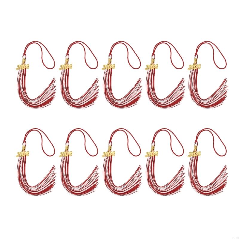 10Pcs 2026 Graduation Tassels With Year Charm Class of 2026 Graduation Hat Decoration Tassels For Bachelor Gown Caps P9YB