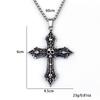 Necklace Baroque Skull Cross Popular Hollow Pendant