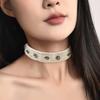 Vento da Terra de Ninguém Multi-Elemento Rebite Gola com Rebarbas Moda Feminina Personalidade Tendência Corrente de Pescoço para Gola de Mulher