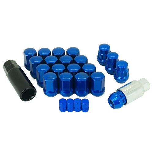 

[Блокировка колеса] Модифицированная колесная гайка с колпачком для воздушного клапана для предотвращения кражи (Синий P1.25-20)