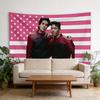 BAD AND CRAZY Lee DongWook Wi HaJun American Flag Banner  Funny Flat Printed Tapestry Decor for Bedrooms Outdoor  Ads