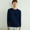 Autumn and Winter V-neck Round Neck Men's Knit Sweater Simple Wind Wild Color Pure Color Pullover Sweater Bottoming Business Sweater