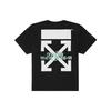 Off-White Waterfall Short Sleeve Over Tee Black / Multicolor Men Tops OMAA038E191850151088