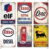 Putuo Decor Gas Oil Garage Vintage Metal Signs Tin Sign Retro Garage Decor Bar Pub Garage Gas Station Decorative Iron Plates