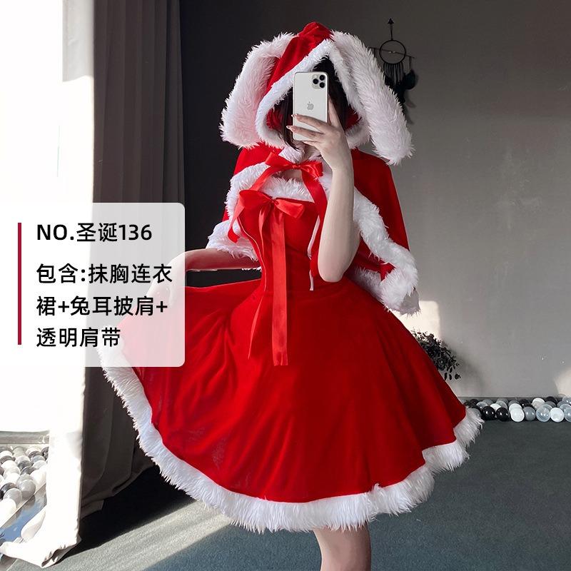 

Новое Рождественское Рождественское Платье Рождественское Красное Платье Милый Костюм Милый Сценический Костюм День рождения average size