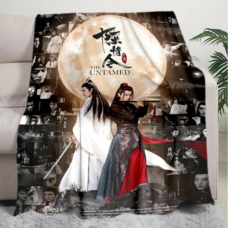1PC The Untamed printed blanket, all season lightweight home office outdoor nap multifunctional blanket A1