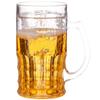 15 Ounces Creative Double Beer Cup Mezzanine Summer Fake Thickened Cup With Handgrip Transparent Beer Mugs Trick Props