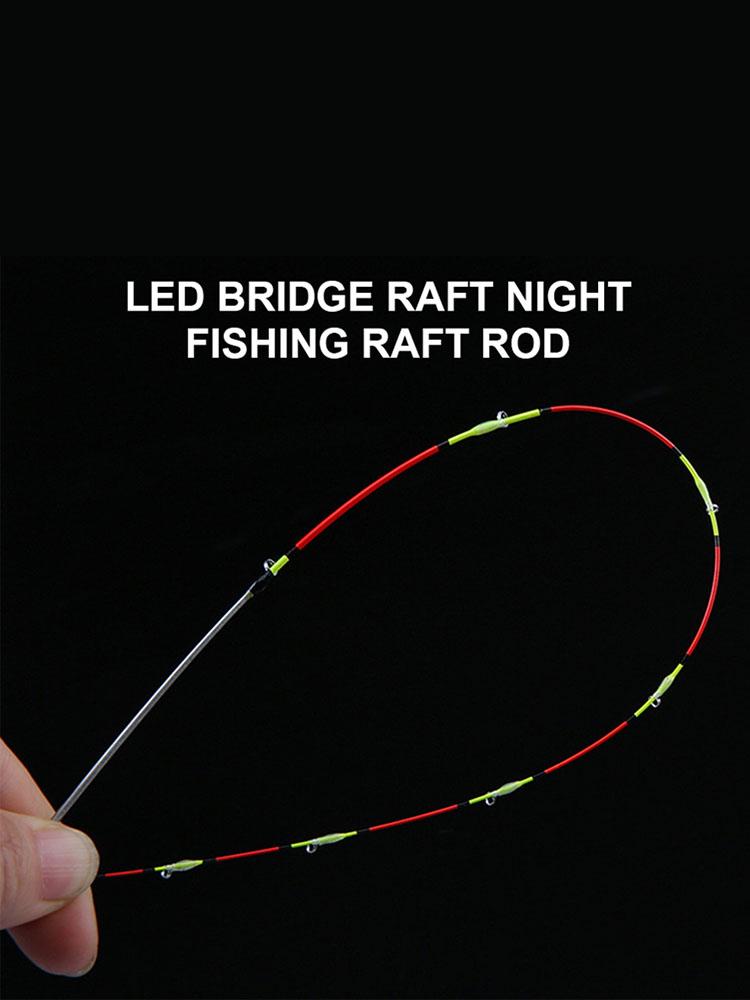 55cm Fast LED Raft Tip Replacement Half Full Titanium Alloy Eye-catching Painting Fishing Rod Tip Fishing Tackle