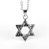 Star of David Necklace Shield Magen David Hexagram Six Point Star Double-sided Amulet Religion Symbol Israel Jewish Jewelry