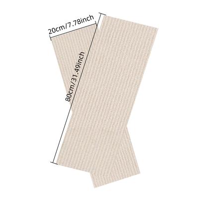1Pc 80cm/31.49in Stair Tread Carpet Mats Self Adhesive Non-Slip Water Absorption Stair Mat Step Rugs Safety Mute Floor Mats Pad