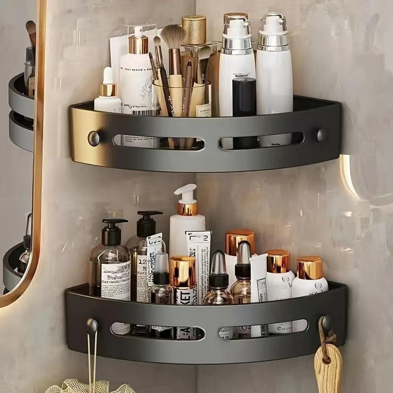Bathroom Rack No Punching Wall-mounted Toilet Rack Sanitary Products Storage Rack Nail-free Storage Rack