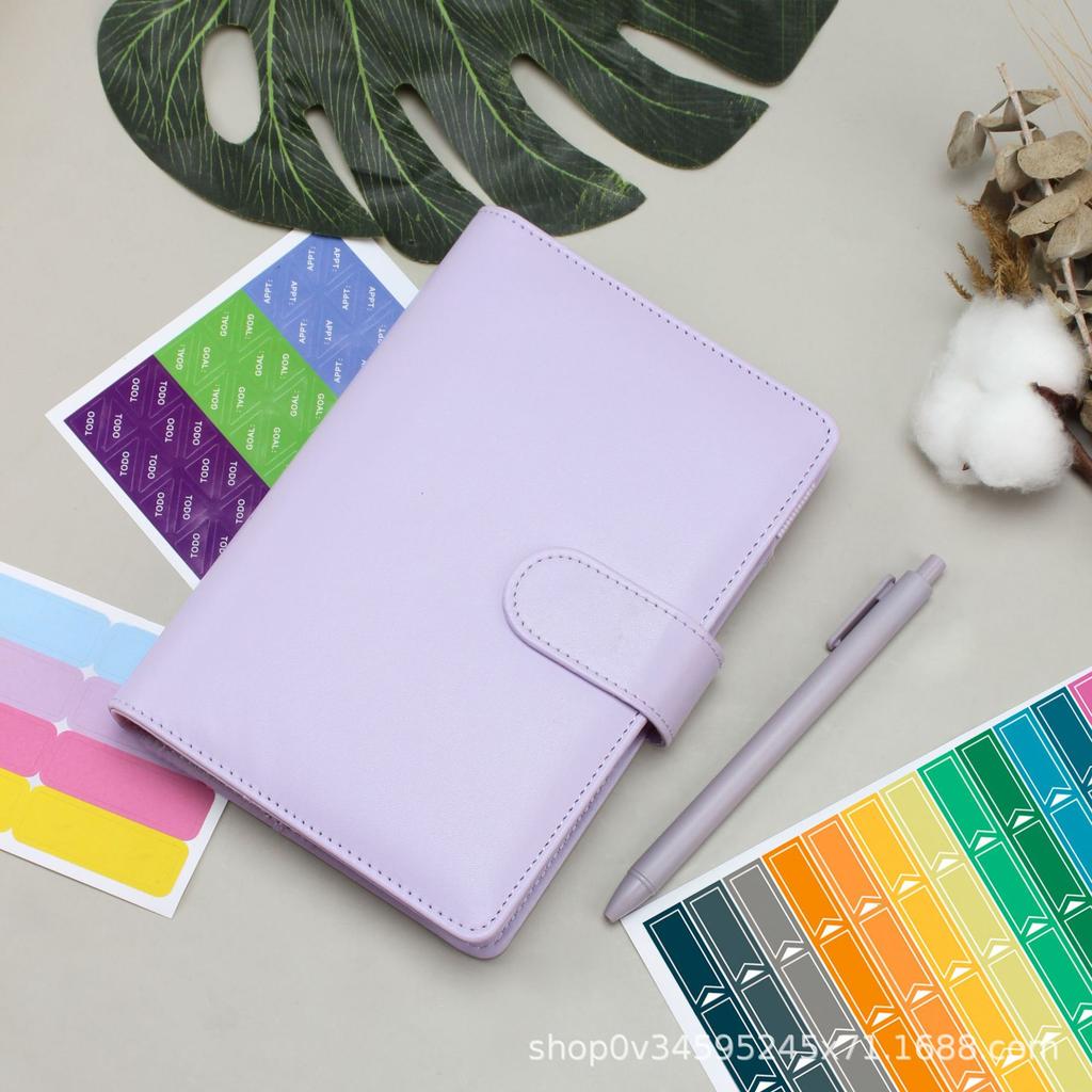 Custom Six Ring Budgeting Binder Notebook Planner Cash Savings Binders Wallet A6 Budget Binder With Cash Envelopes
