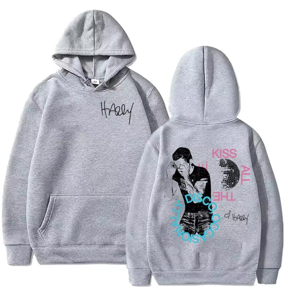 Harry Styles Musikalbum Hoodie Küss Mich Immer Disco Gelegentlich Tour Pullover Sweatshirts Herren Übergroßer Hoodie