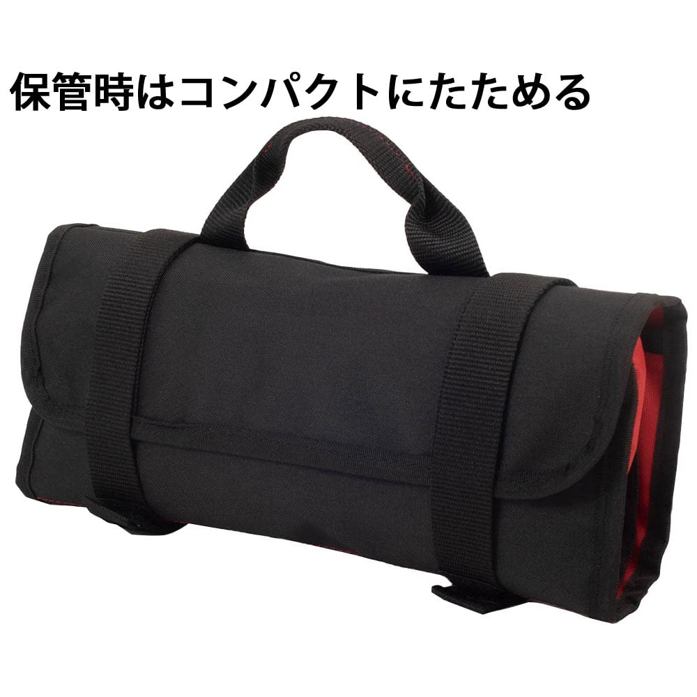 SK11 Roll Bag S Tool Bag Tool Storage Black/Red