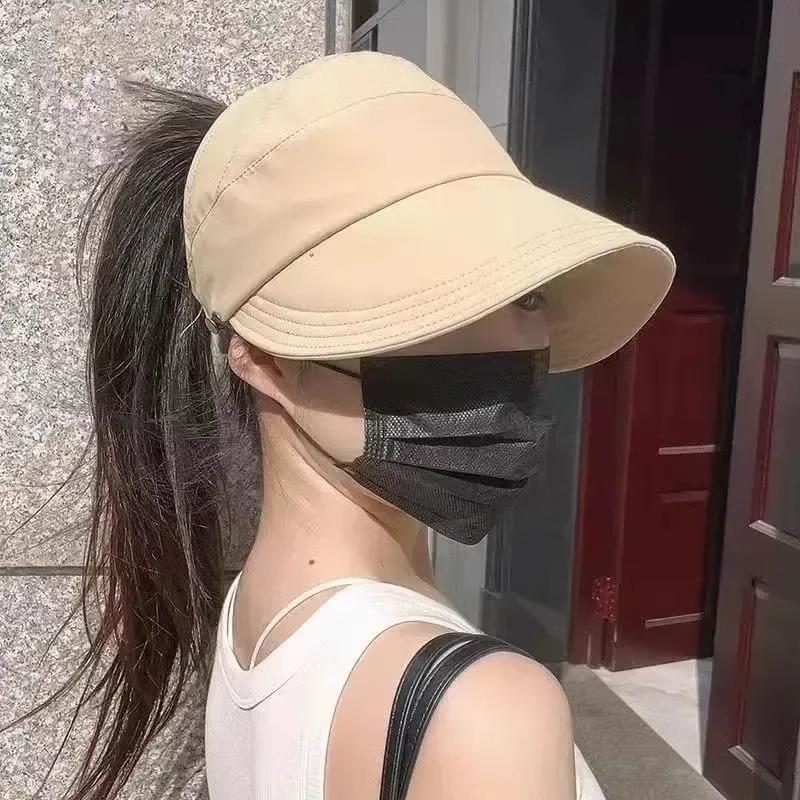 Women's Summer UV Protection Wide-Brim Sun Hat for Cycling